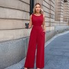Women's Elegant Sleeveless Wide-Leg Jumpsuit - Cupshe - 4 of 4