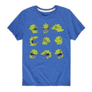 Boys' - Rugrats - Reptar Heads Short Sleeve Graphic T-Shirt - 1 of 4