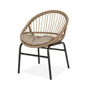 Dexmalle Set of 2 Round Frame Chair with Slim Strape Backs and Cushions - 1 of 4
