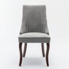 PAGED Dining Chairs Set of 2 Modern Living Room Chair with Wooden Legs and High Back, Upholstered Dining Room Chair for Kitchen - 3 of 4