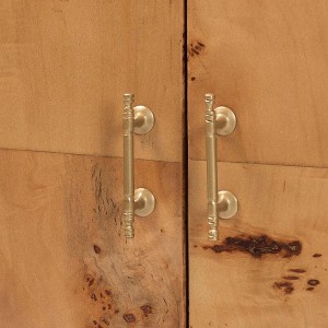 bali & pari Latika Wood Storage Cabinet Mappa Burl - 1 of 4