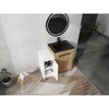 Vynxaria 36 in. Single Freestanding White Oak Plywood Bath Vanity with Black Ceramic Counter KD-PACKING Ready to Assemble - 2 of 4