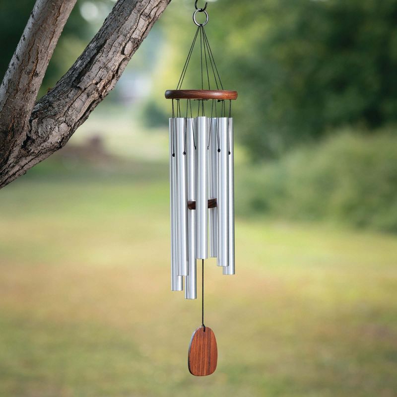 Woodstock Windchimes Will the Circle Be Unbroken Chime, Wind Chimes For Outside, Wind Chimes For Garden, Patio, and Outdoor Décor, 26"L, 2 of 5