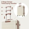 Kumasinova 3 Pcs Premium ABS Luggage Set,Hardshell Luggages with Spinner Wheels&TSA Lock,Airline-Approved Travel Luggage,20/24/28" - 4 of 4