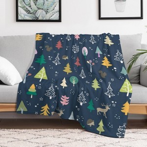 Christmas Tree Christmas Throw Blanket Soft Fleece Christmas Blanket Cozy Flannel Throw for Couch Bed 30x40 inches - 1 of 1