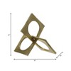 Sagebrook Home Metal Sculpture Decor - Linked Square Design - Abstract Style Design for Decorative Table - 4 of 4