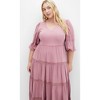 Women's Plus Size Arielle Lace Maxi Dress - amethyst | CITY CHIC - 3 of 4