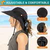SUN CUBE Wide Brim Sun Hat with Neck Flap, UPF50+ Hiking Safari Fishing Hat for Womens, Sun Protection Beach Hat - 3 of 4