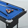 Billiard Table 65.75",6ft Folding Portable Pool Table Set for Family Game Room, Adult Rrec Room,Outdoor,Garage - 4 of 4