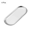 Unique Bargains Stainless Steel Mirror Polished Decorative Rust-resistant Decorative Tray - 3 of 4