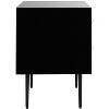 Tessie Bone Inlay 2-Drawer Nighstand - SFV6609 - Bone/Black - Safavieh Couture - 4 of 4