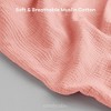 Muslin Nursing Cover for Baby Breastfeeding, Soft & Breathable Breastfeeding Cover for Mom by Comfy Cubs (new) - 4 of 4