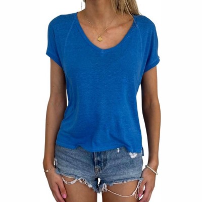 Women's Bobi Vneck short sleeve T-shirt - bobi
