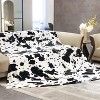 Lomsoe Black and White Print Blanket Soft Flannel Blanket, Cozy Blanket and Throw for Adults Kids Boys Teens Warm Throw All-Season for Couch Sofa Bed - 4 of 4