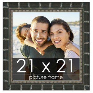 PosterPalooza | 21x21 Modern Bamboo Picture Frame, UV Acrylic, 5 Finishes - 1 of 4