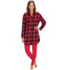 Collections Etc Plaid Flannel Tunic & Leggings - 4 of 4