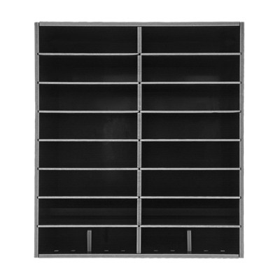 YIYIBYUS 16-slot File Organizer File Storage Holder, Black/White