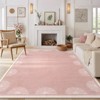 Lahome Short Pile Sunburst Area Rug – Plush Bohemian Accent for Living Room or Bedroom - 2 of 4