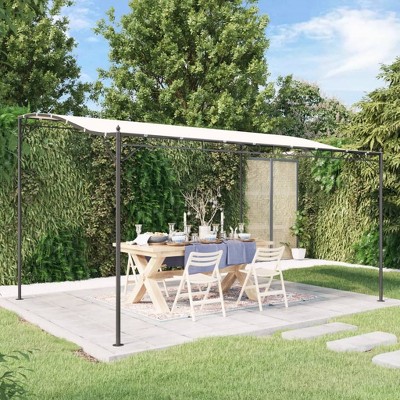 vidaXL Canopy Cream 13.1'x9.8' 0.6 oz/ftÂ² Fabric and Steel