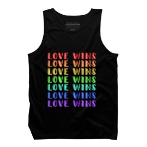 Adult Design By Humans Humans Love Wins Pride Repeat By CNTT668 Tank Top - 1 of 2