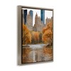 Stupell Industries Autumnal New York Across River Floating Frame Canvas Art - 2 of 4