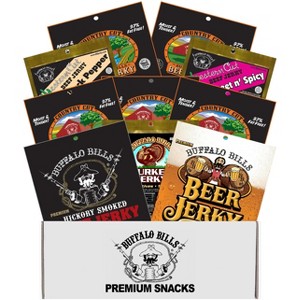 Buffalo Bills 10-pc Low Carb Jerky Sampler Gift Box (10 packs of low carb jerky) - 1 of 4