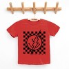 The Juniper Shop SmileyWorld Checkered Lightning Distressed Youth Short Sleeve Tee - 3 of 4