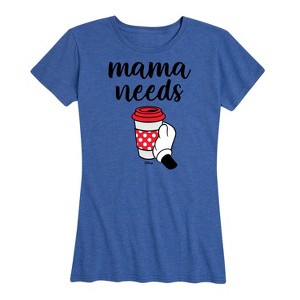 Women's - Disney - Mama Needs Coffee Short Sleeve Graphic T-Shirt - 1 of 4