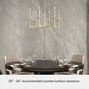 Hunter Fans 27" Briargrove Ceiling Light Painted Modern Brass Chandelier - Elegant 6-Bulb Design for Indoor Spaces - 4 of 4