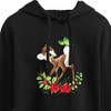 Women's - Disney - Christmas Botanical Butterfly Cropped Graphic Hoodie - 2 of 3