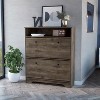 NicBex Shoe Cabinet with 2 Flip Drawers and Open Storage Shelf Modern Freestanding Shoe Organizer with Wooden Top for Entryway,Hallway - 2 of 4