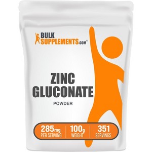 BulkSupplements Zinc Gluconate Powder - 1 of 4