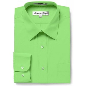 Gentlemen's Collection Men's Regular Fit Long Sleeve Dress Shirt – Available in Multiple Colors - 1 of 2
