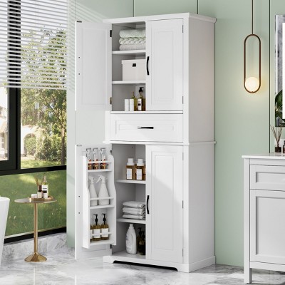 Storage Cabinet With Multi-Functional Storage Space,Indoor Furniture,Bathroom Storage Cabinet,Drawer With Slide Rails,Adjustable Shelf-Maison Boucle