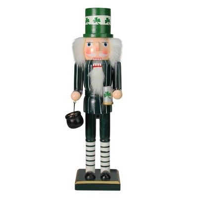 Northlight 14" Green Luck of the Irish Leprechaun Christmas Nutcracker