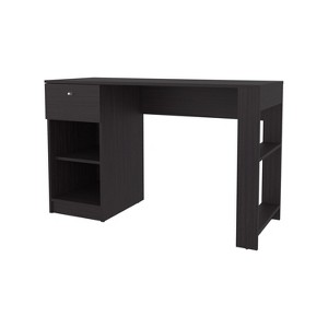 NicBex Computer Desk Scratch-Resistant Surface with Drawer & Open Storage, Modern Workspace for Writing/Study - 1 of 4