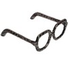 Decorative Object Metal Aluminum Eyewear-Shaped Sculpture with Textured Artisan Design - Modern Stylish Accent Decor - 3 of 4