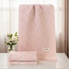 REGALWOVEN Cotton Soft Absorbent Jacquard Pattern Boho Decorative Hand Towel 13" x 29" 2 Pcs - 3 of 3