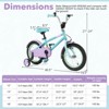 Infans 14" Kids Bike w/Adjustable Saddle Handlebar Removable Training Wheels Handbrake - 2 of 4