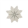 9.5 x 9.5 inch White Metal Layered Lotus Flower Wall Décor - Foreside Home & Garden - 2 of 4