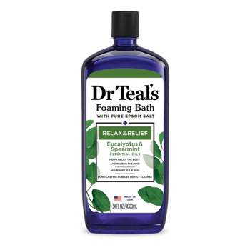 Dr Teal's Relax & Relief Eucalyptus and Spearmint Foaming Bubble Bath - 34 fl oz