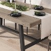 GustoWave 63-inch Dining Table for 4-6 People, Rectangular Wood Finish Kitchen Table with Metal Frame - 3 of 4