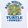 Boys' - Teenage Mutant Ninja Turtles - Red White Turtle Power Short Sleeve Graphic T-Shirt - 2 of 4