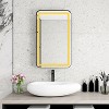 NicBex Rectangular Midecine Cabinet with LED&3 Adjustable Shelves,Wall Mounted&Recessed Bathroom Cabinet with Mirror,3 Optional LED Modes - 2 of 4
