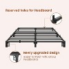 homfan Bed Frame, High Platform Bed Frame, Queen Size with Storage Space, Heavy Duty Steel Slat Support, No Screws Needed, Easy Assembly - 4 of 4