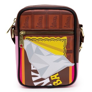 Willy Wonka Bag, Crossbody, Willy Wonka Unwrapped Wonka Bar with Golden Ticket, Vegan Leather - 1 of 4
