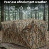 Portable Hunting Blind for 2-3 People - 270¡ã See-Through Windows, Silent Magnetic Door, Lightweight & Quick Assembly (58*2x58x66 in) for Hunting - 4 of 4