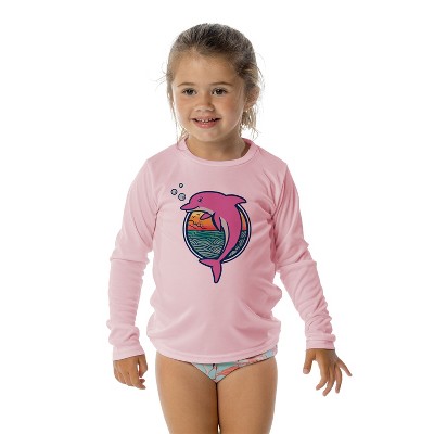 Vapor Apparel UPF 50+ UV Sun Protection Toddler Long Sleeve Rash Guard Swim Shirt