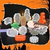 JDICTION 7 Pack Halloween Candle Molds: Skull, Spider Web, Pumpkin, Ghosts, Bat, Coffin - Fits Candles, Wax, Soap, Clay, Resin - 2 of 4