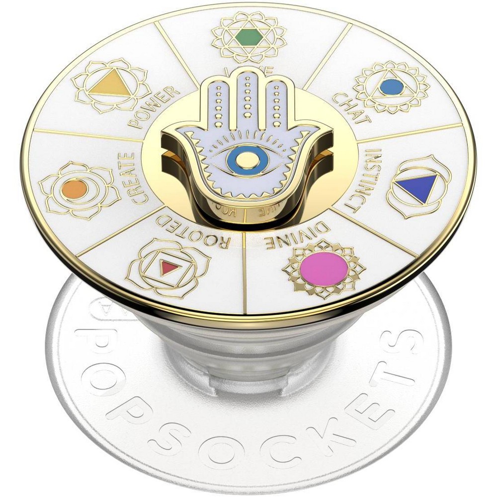 PopSockets PopGrip Cell Phone Enamel Grip & Stand - Spinner Chakras